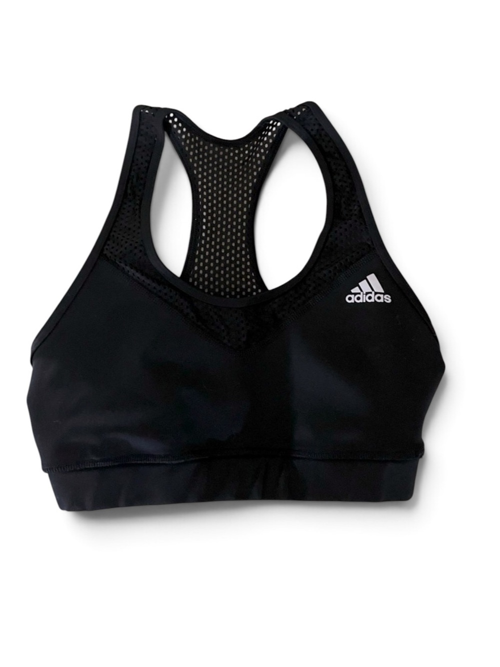 Adidas Black and Mesh Sports Bra